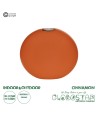 GloboStar® Artificial Garden CINNAMON 21291 Διακοσμητικό Κεραμικό Βάζo Πορτοκαλί Π15 x Μ15 x Υ14cm